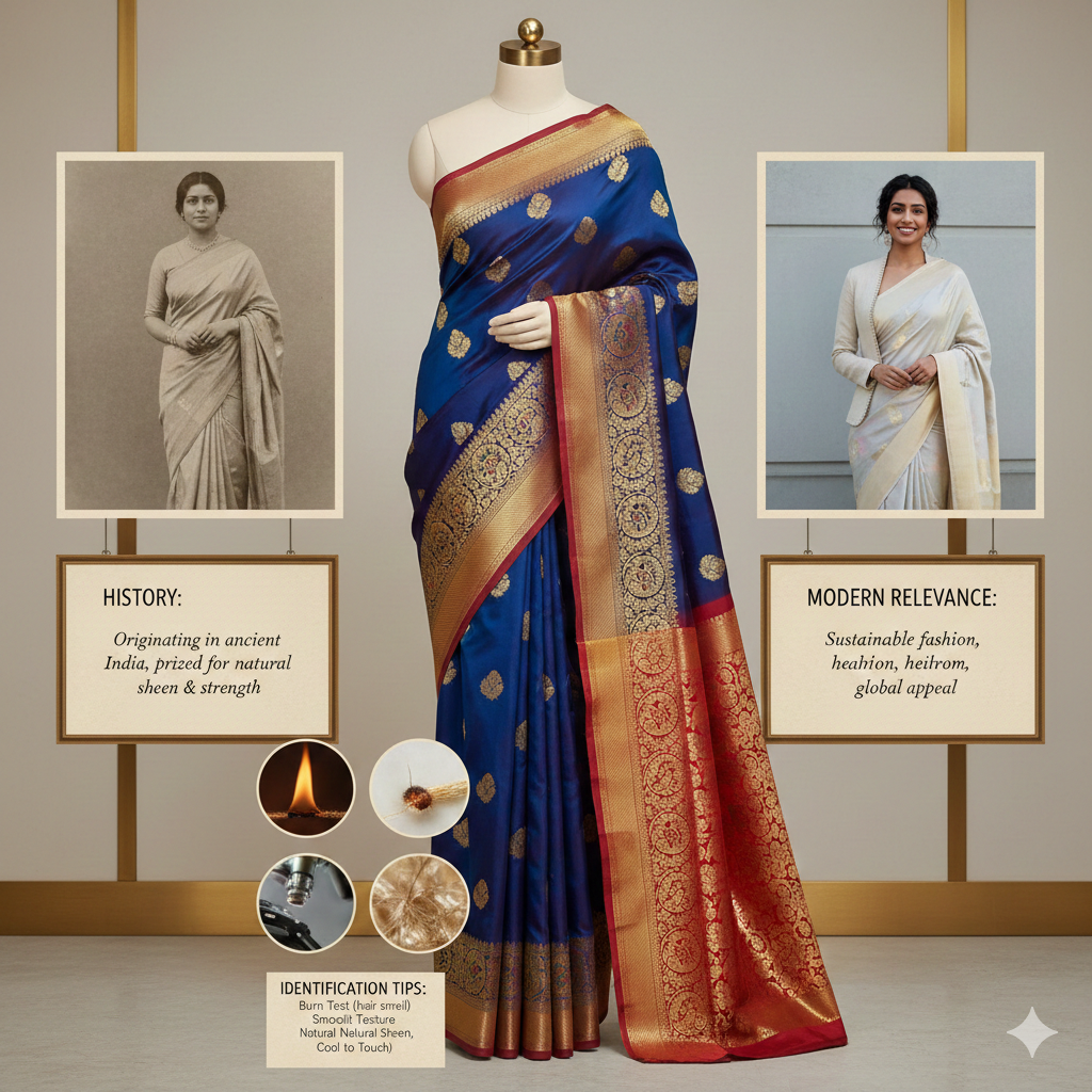 How to Spot a Pure Silk Saree: History, Identification Tips, and Modern Relevance
