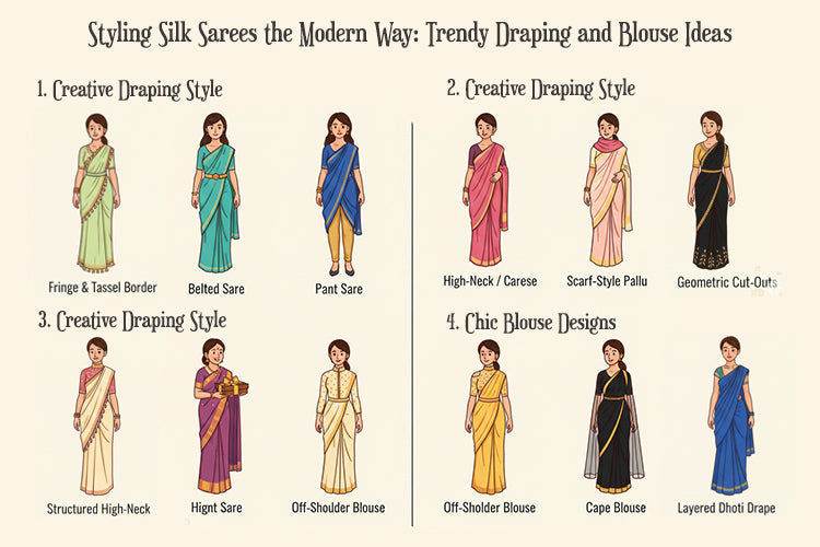 Styling-Silk-Sarees-the-Modern-Way-Trendy-Draping-and-Blouse-Ideas