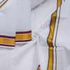 8 Muzham White Cotton Dhoti 05 - Kumaran Silks