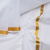 9 x 5 White Cotton Dhoti 02 - Kumaran Silks