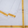 9 x 5 White Cotton Dhoti 02 - Kumaran Silks