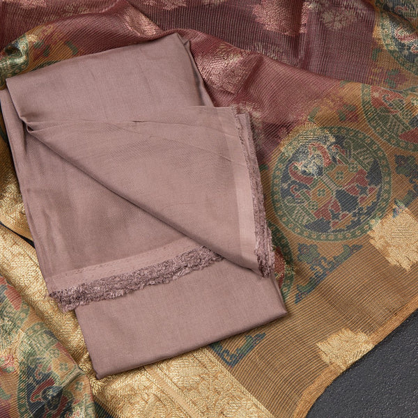 Mul Cotton Onion Pink Unstitched Salwar Material With Dupatta