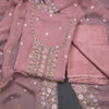 Mul Cotton Onion Pink Unstitched Salwar Material With Dupatta 02