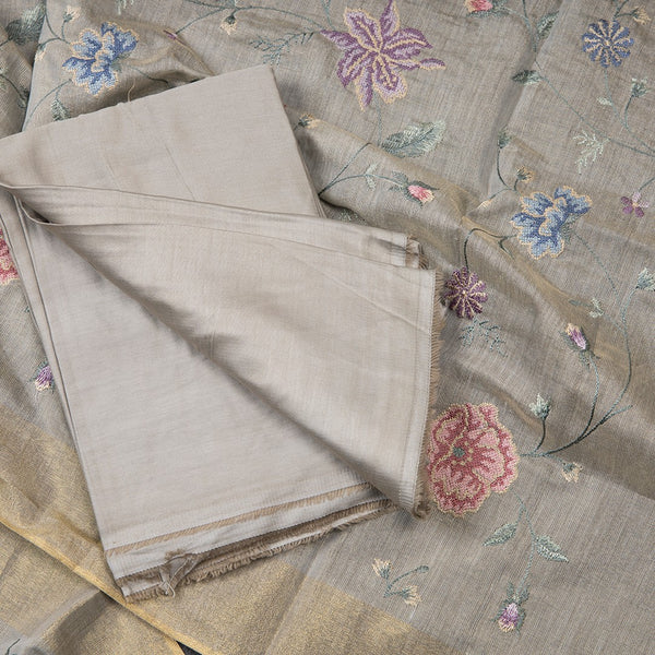 Tissue Shimmer Light Pista Green Unstitched Salwar Material With Dupatta