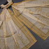 Mul Chanderi Golden Brown Unstitched Salwar Material With Dupatta 02