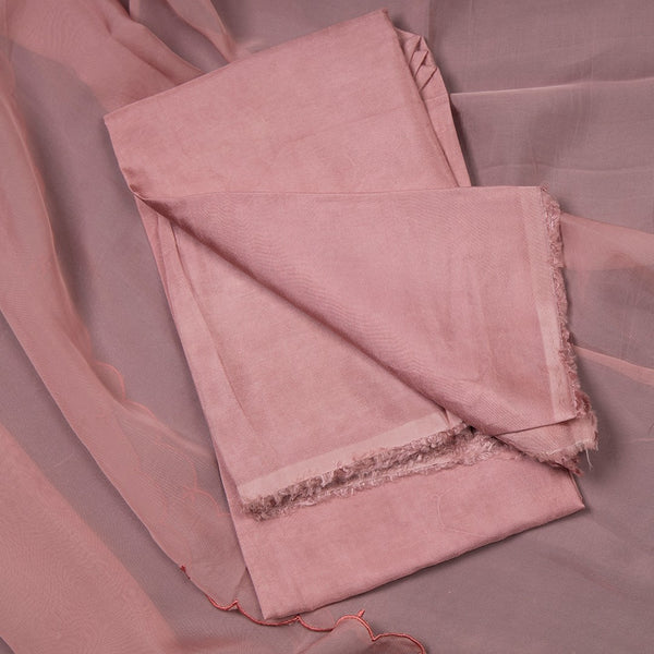 Mul Chanderi Onion Pink Unstitched Salwar Material With Dupatta 03