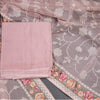 Mul Chanderi Onion Pink Unstitched Salwar Material With Dupatta 04