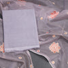 Mul Chanderi Lilac Purple Unstitched Salwar Material With Dupatta