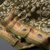 Modal Silk Olive Green Floral Printed Saree 02