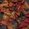 Modal Silk Sandal Floral Printed Saree 02