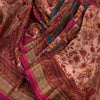 Modal Silk Light Peach Floral Printed Saree