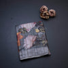 Semi Raw Silk Grey Printed Saree 08