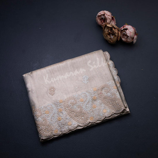 Kota Gold Thread Embroidered Saree