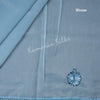 Semi Linen Light Blue Thread Embroidered Saree