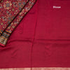 Modal Silk Red Floral Printed Saree