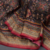 Modal Silk Black Floral Printed Saree