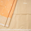 Yellow Kanchipuram Soft Silk Saree With Biscuit Shaded Brocade Border