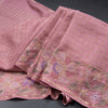 Semi Raw Silk Onion Pink Zari Checked Saree And Embroidered Border