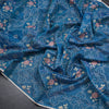 Kota Peacock Blue Thread Embroidered Saree - Kumaran Silks