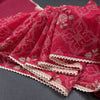 Kota Reddish Pink Thread Embroidered Saree