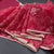 Kota Reddish Pink Thread Embroidered Saree