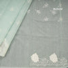 Kota Mint Blue Saree With Applique Work
