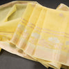 Semi Linen Yellow Zari Worked Saree