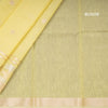 Semi Linen Yellow Zari Worked Saree