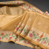 Tissue Gold Saree With Zari Buttas And Paithani Border