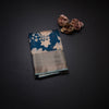 Semi Tussar Peacock Blue Floral Printed Saree