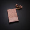 Tissue Shot Colour Embossed Saree