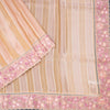 Tissue Multi Colour Zari Stripes With Thread Border Saree 02