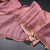 Linen Onion Pink Thread Work Saree