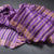 Raw Silks Purple Stripes With Thread Work Saree
