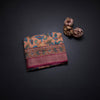 Tussar Peach Floral Printed Saree