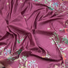 Tussar Dark Pink Floral Printed Saree