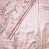 Fancy Silk Peach Traditional Thread Work Saree