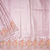 Fancy Silk Onion Pink Stylish Thread Work Saree