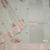 Satin Silk Pista Green Floral Printed Saree With Zari Border