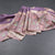 Tussar Purple Saree With Zari Buttas And Printed Border