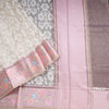 Kora Cream Saree With Satin Border