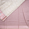 Kora Cream Saree With Satin Border