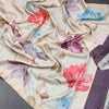 Tussar Multi Colour Floral Printed Saree