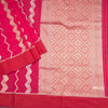 Mashru Silk Reddish Pink Zari Worked Saree