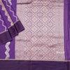 Mashru Silk Dark Purple Zari Worked Saree