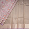 Kota Lavender Thread Work Saree With Zari Border