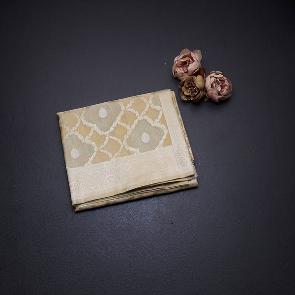 Organza Multi Colour Zari Worked Saree