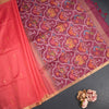 Raw Silk Red Saree With Malli Moggu Design And Ribbon Border