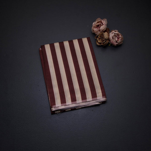 Dupion Silk Multi Colour Borderless Striped Saree