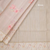 Raw Silk Light Brown Printed With Zari Work Saree